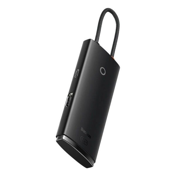 Baseus Lite Series 5-Port Type-C HUB Docking Station (Type-C to HDMI+USB3.0*3+PD) Black - Image 2