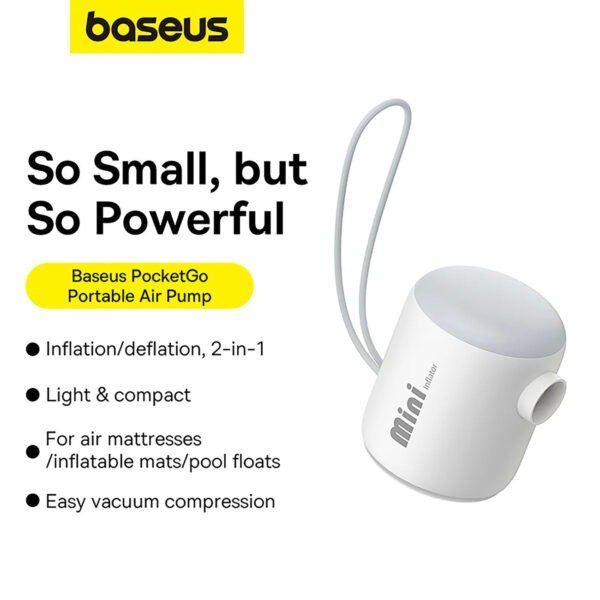 Baseus PocketGo Portable Air Pump - Image 6