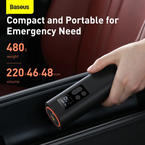 Baseus Super Mini Inflator Pump Black - Image 5