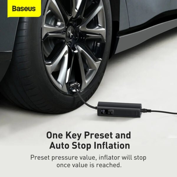 Baseus Super Mini Inflator Pump Black - Image 4
