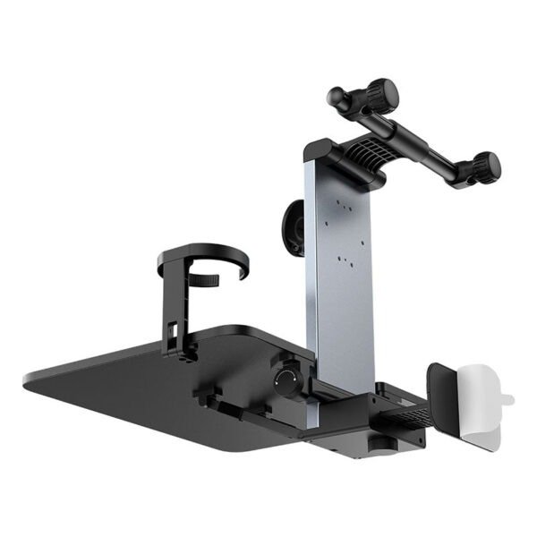 Baseus MagPro Series Versatile Car Mount for Backseat Headrest - Foldable Laptop Desk, 360° Rotatable Phone Holder, Adjustable, Easy Install - Image 2