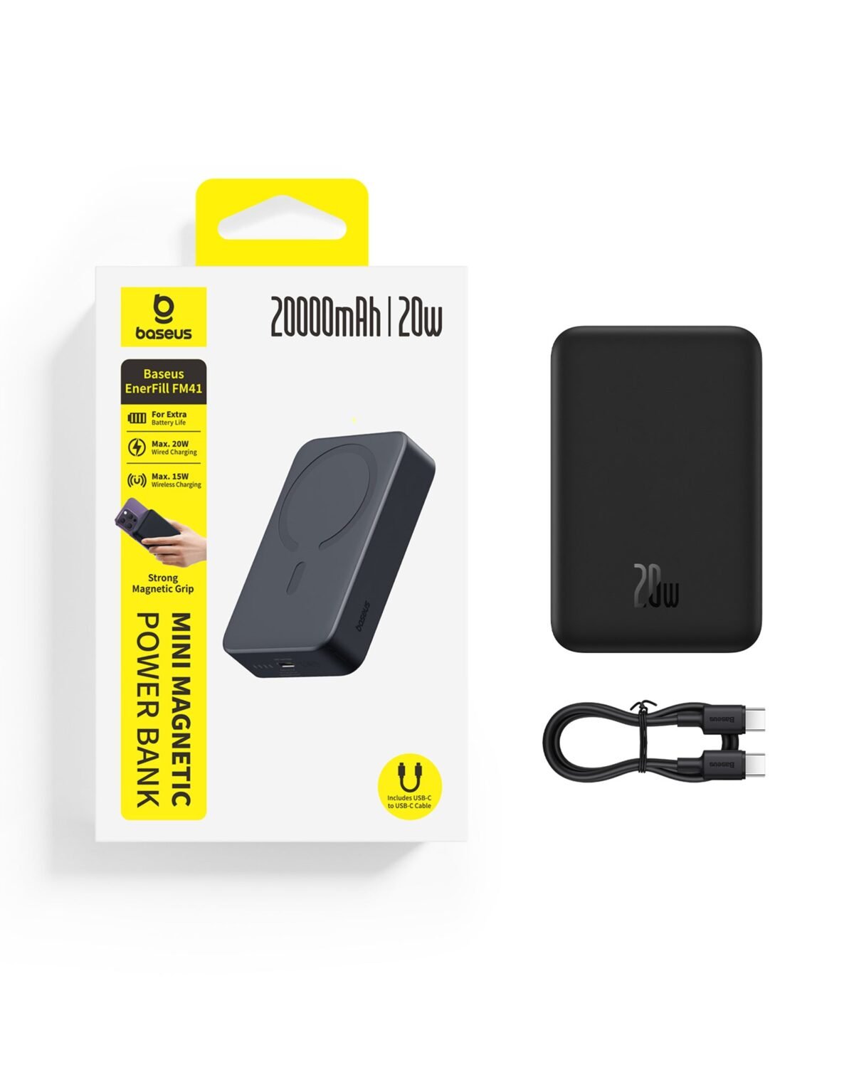 Baseus EnerFill FM41 Mini Magnetic Power Bank 20000mAh 20W - Image 6