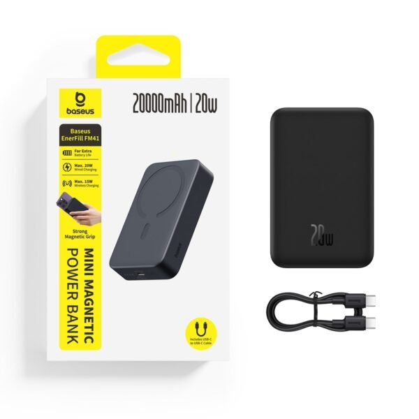 Baseus EnerFill FM41 Mini Magnetic Power Bank 20000mAh 20W - Image 6