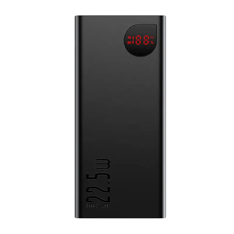1_a55330be-a2be-4b44-a572-6b580931866b.jpg Baseus Adaman Digital Display Fast Charge Power Bank 40000mAh 22.5W (With Simple Series Charging Cable USB to Type-C 0.3m Black) - Image 1