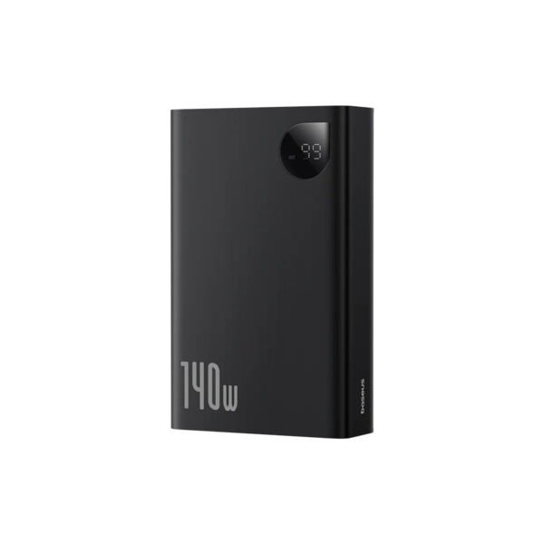 Baseus Adaman Digital Display Fast Charge Power Bank 24000mAh 140W (With Superior Series Fast Charging Data Cable Type-C to Type-C 240W (48V/5A) 1m Black)