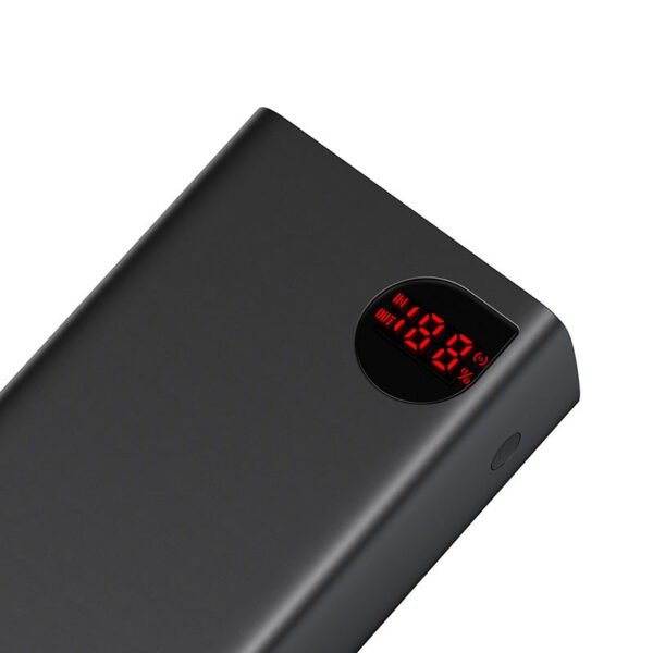 Baseus Adaman Digital Display Fast Charge Power Bank 40000mAh 22.5W (With Simple Series Charging Cable USB to Type-C 0.3m Black) - Image 4