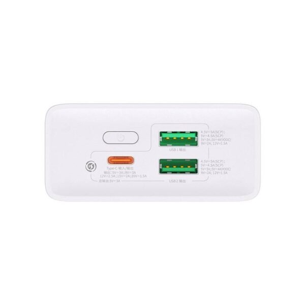 Baseus Adaman2 Digital Display Fast Charge Power Bank 20000mAh 30W (VOOC Edition) ( With Simple Series Charging Cable USB to Type-C 3A 0.3m Black) - Image 3