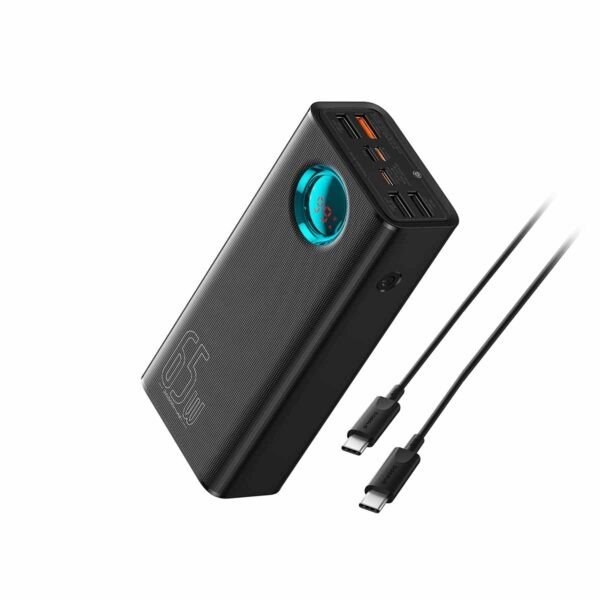 Baseus Amblight Digital Display Fast Charge Power Bank 26800mAh (Baseus Xiaobai Series Fast Charging Cable Type-C to Type-C 1m) - Image 5