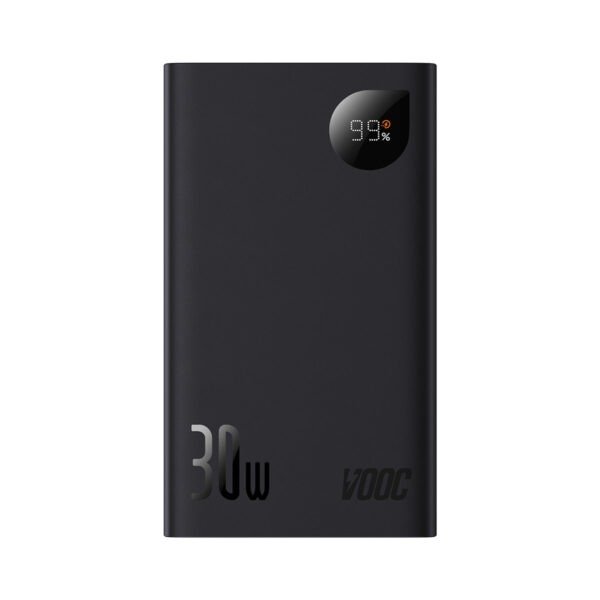 Baseus Adaman2 Digital Display Fast Charge Power Bank 20000mAh 30W (VOOC Edition) ( With Simple Series Charging Cable USB to Type-C 3A 0.3m Black) - Image 6