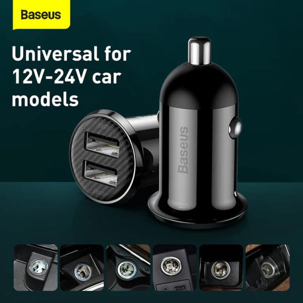 Baseus Grain Pro Car Charger (Dual USB 4.8A ) - Image 11