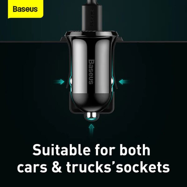 Baseus Grain Pro Car Charger (Dual USB 4.8A ) - Image 12