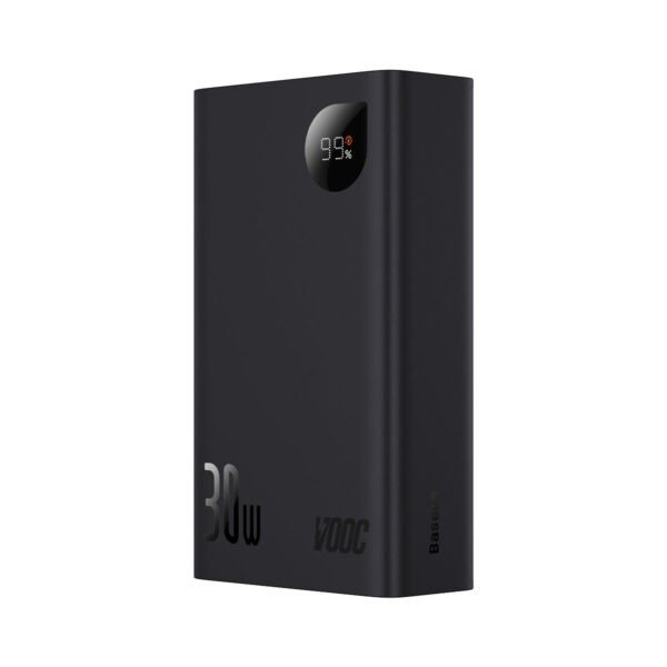 Baseus Adaman2 Digital Display Fast Charge Power Bank 20000mAh 30W (VOOC Edition) ( With Simple Series Charging Cable USB to Type-C 3A 0.3m Black) - Image 7