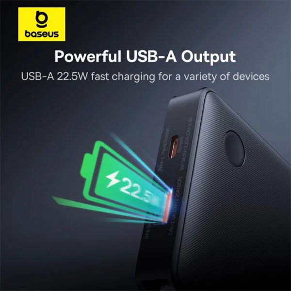 Baseus Airpow Lite Power Bank 10000mAh 22.5W Dual-Cable - Image 8