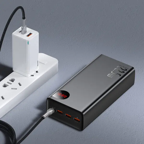 Baseus Adaman Digital Display Fast Charge Power Bank 40000mAh 22.5W (With Simple Series Charging Cable USB to Type-C 0.3m Black) - Image 10
