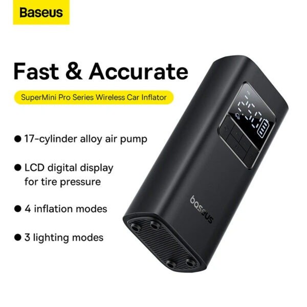 Baseus SuperMini Pro Series Wireless Car Inflator - Image 10