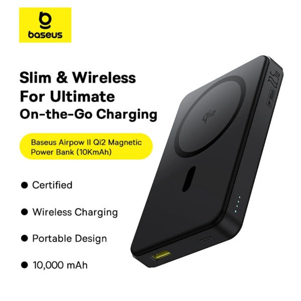 Baseus EnerFill FM12 Qi2 Magnetic Power Bank 10000mAh 22.5W - Image 9