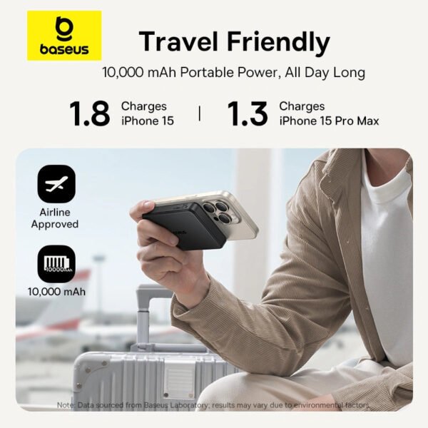 Baseus EnerFill FM12 Qi2 Magnetic Power Bank 10000mAh 22.5W - Image 11