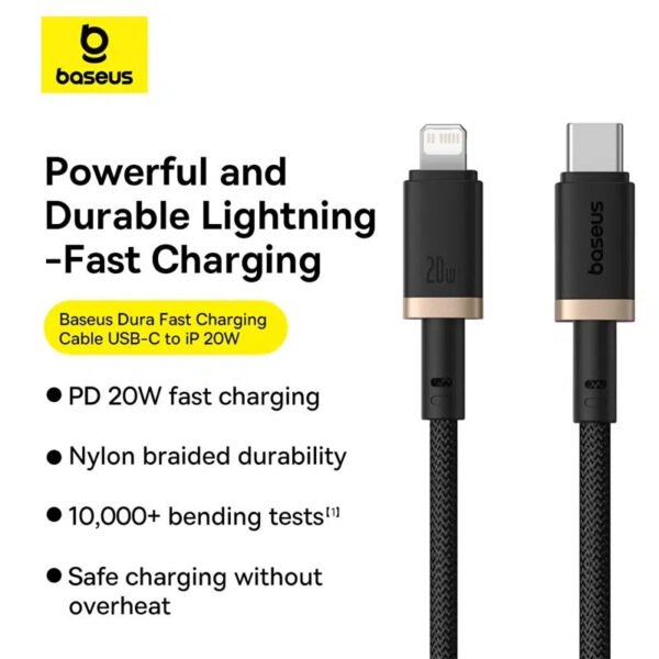 Baseus Dura Series Fast Charging Cable Type-C to iP 20W - Image 7