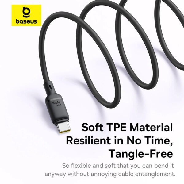 Baseus New Pudding Series Fast Charging Cable Type-C to Type-C 100W 1.5m Cluster Black - Image 13