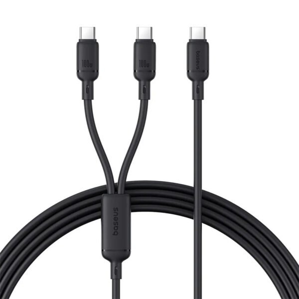 Baseus New Pudding Series Fast Charging Cable Type-C to Type-C 100W 1.5m Cluster Black