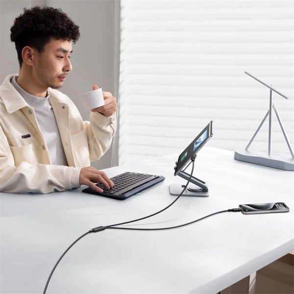 Baseus New Pudding Series Fast Charging Cable Type-C to Type-C 100W 1.5m Cluster Black - Image 6