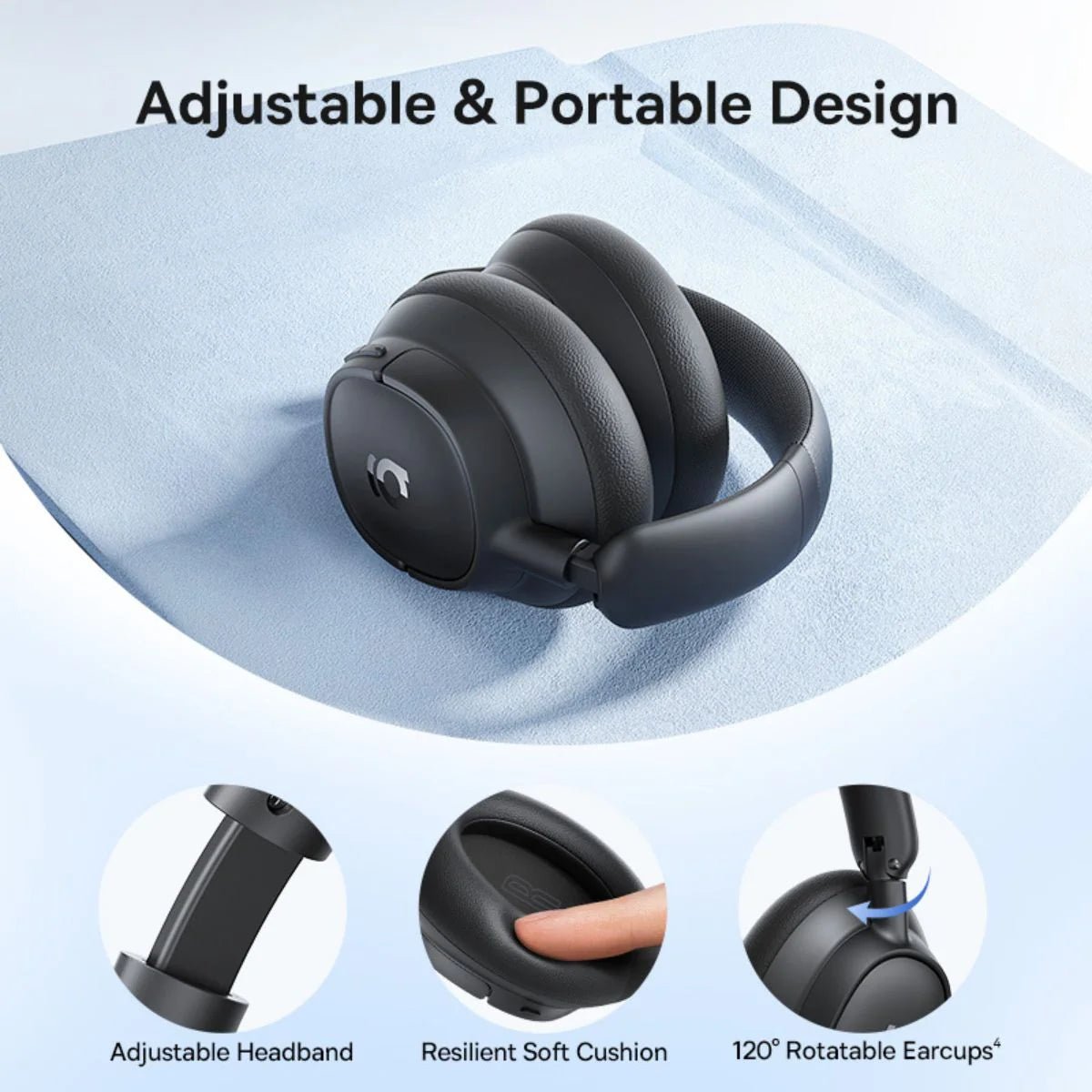 Baseus Bass BH1 NC Wireless Noise Cancelling Headphones - Image 8