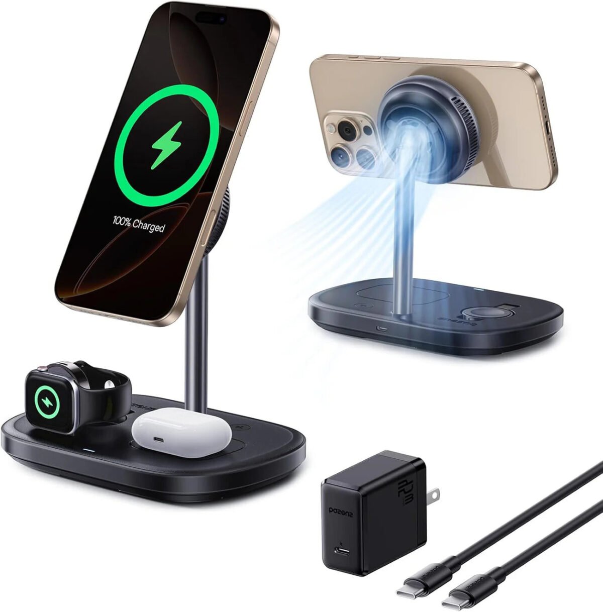 Baseus EnerFill FS41 3-in-1 Wireless Charging Stand - Image 2