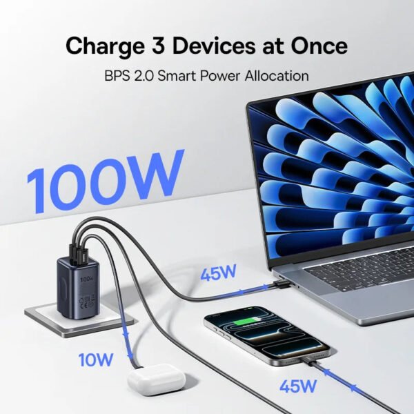 Baseus PicoGo AE11 Fast Charger 2C+U 100W US - Image 6