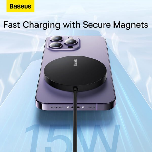 Baseus Simple Mini3 Magnetic Wireless Charger 15W - Image 9