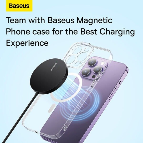 Baseus Simple Mini3 Magnetic Wireless Charger 15W - Image 11