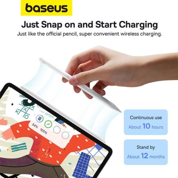 Baseus Smooth Writing 2 Series Plug-Type Stylus USB-C Active Wireless Version - Image 9