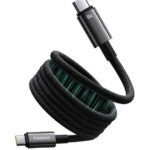 Baseus Tungsten Gold Magnetic Charging Cable USB-C to USB-C 100W