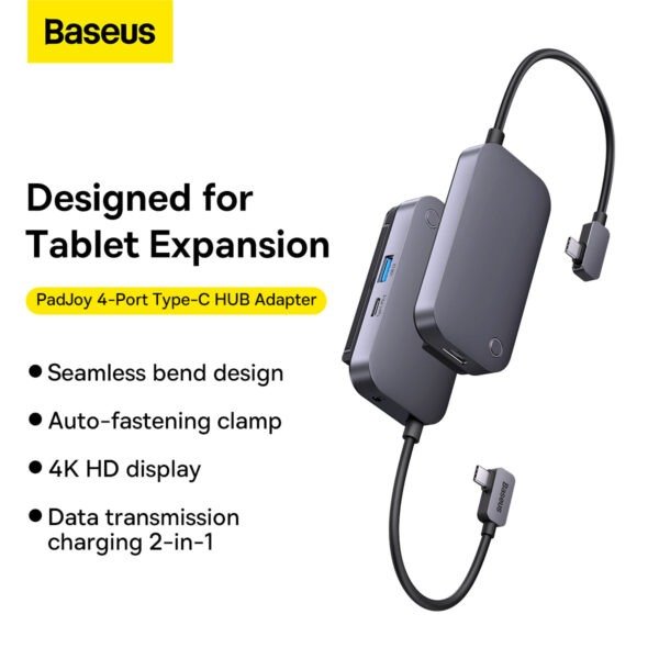 Baseus PadJoy 4-Port Type-C HUB Adapter - Image 10