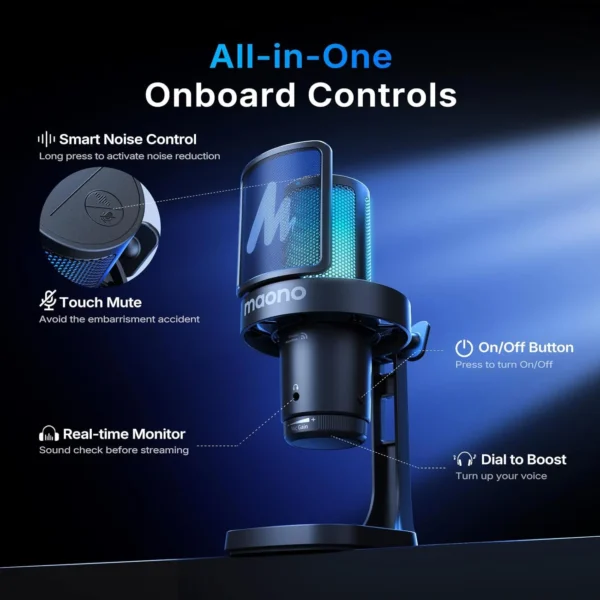 MAONO DGM20W-S Wireless Gaming Microphone (With Stand) - Image 7