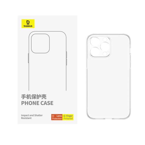 Baseus Simple Series 2 Protective Case for iP 15 Series, Clear - Image 6