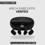 ARCH Earcuffs Vertex - Open Ear Wireless Earbuds with 13mm HiFi Drivers & 36H Playtime