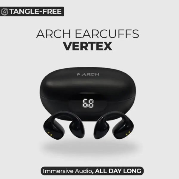 ARCH Earcuffs Vertex - Open Ear Wireless Earbuds with 13mm HiFi Drivers & 36H Playtime