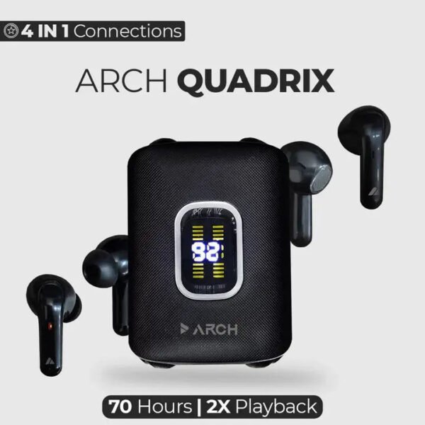 ARCH Quadrix Quad-Buds Wireless Earbuds with Dual Pair Sharing System