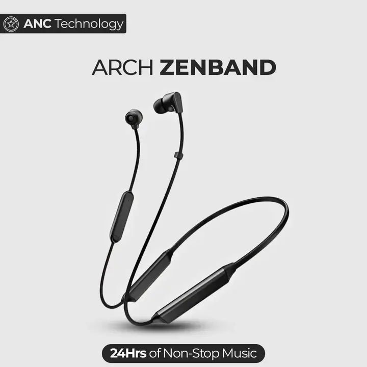 ArchZenband-1.jpg Arch Zenband Bluetooth Neckband Handsfree with ANC & 60H Battery - Image 1