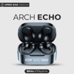 Arch Echo True Wireless Bluetooth Earbuds – 30H Playtime, Smart Display