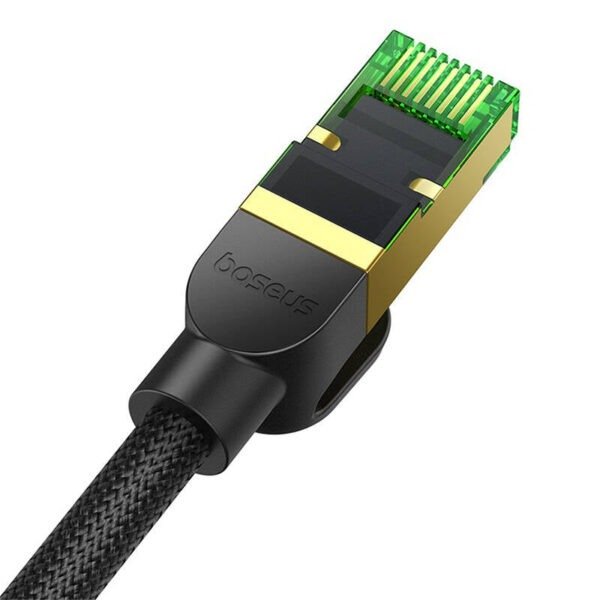 Baseus High Speed CAT8 40Gigabit Ethernet Cable (Braided Cable) Cluster Black - Image 3