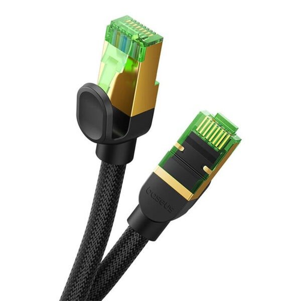 Baseus High Speed CAT8 40Gigabit Ethernet Cable (Braided Cable) Cluster Black - Image 4