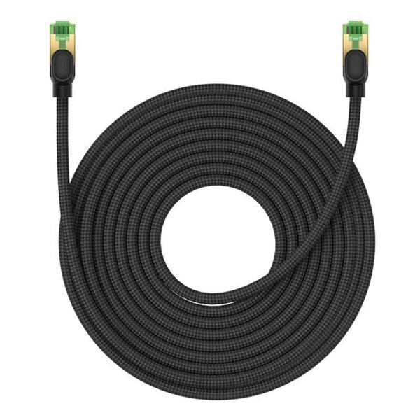 Baseus High Speed CAT8 40Gigabit Ethernet Cable (Braided Cable) Cluster Black