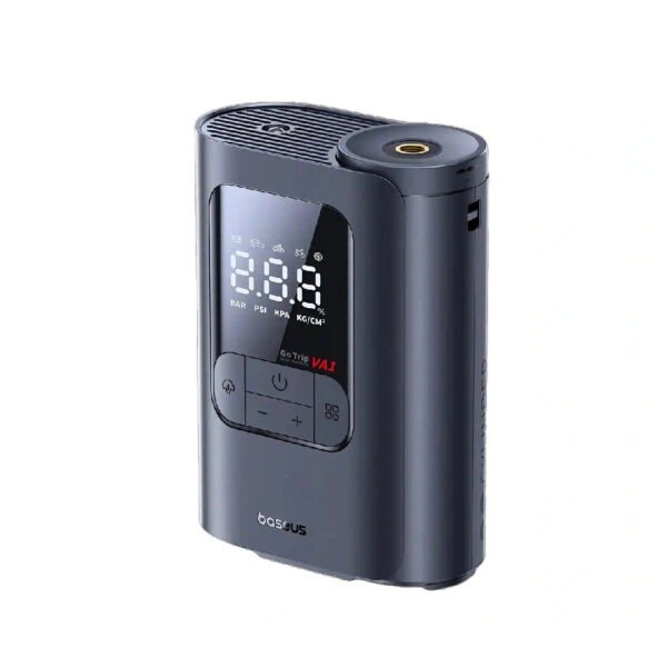 Baseus GoTrip VA1 Super Mini Cordless Inflator 22-Cylinder Cosmic Black (Includes: Air Hose x1, Air Nozzles x3, Charging Cable x1)