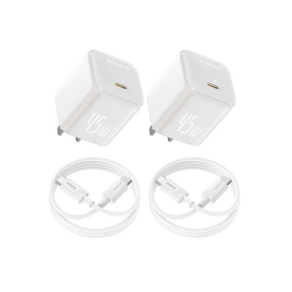 Baseus GaN6 USB-C Charger 45W Pack of 2