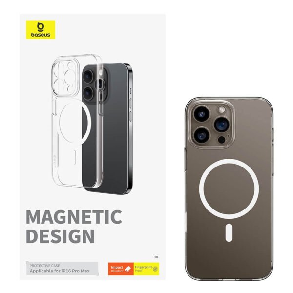 Baseus Crystal Magnetic Series Phone Case for iP 16 Series - Image 12
