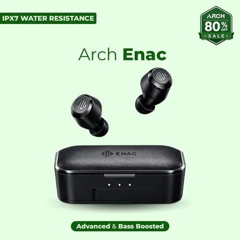 arch_enac_cb1ce325-ddb5-44a3-ab28-3d5e662cb5e9-1.jpg Arch Enac True Wireless Earbuds - ENC Noise Cancelling Bluetooth Earphones - Image 1