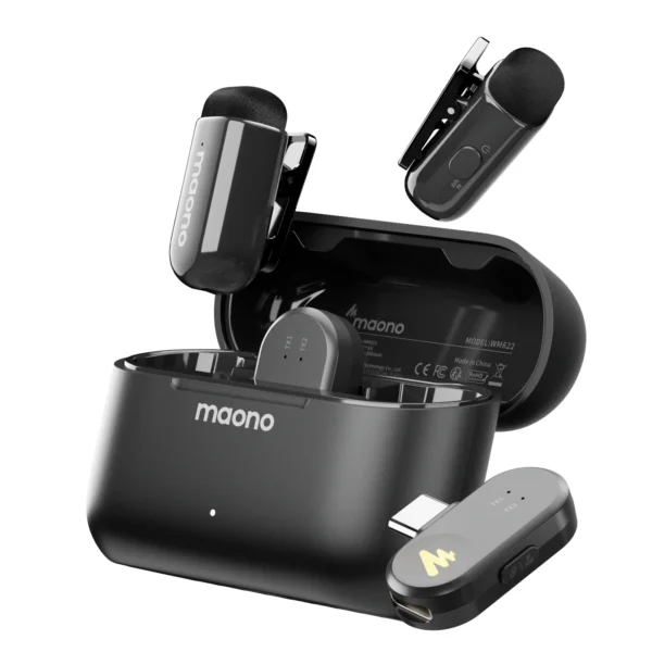 MAONO WAVE T1 MINI PBC2 TYPE-C & LIGHTNING RECEIVER MICROPHONE - Image 2