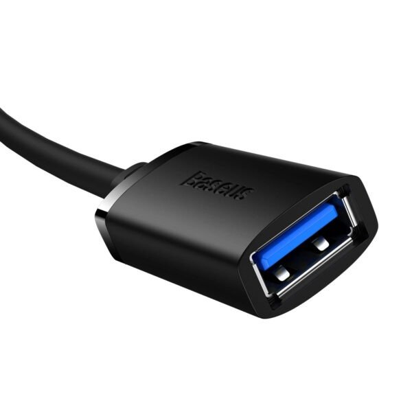 Baseus AirJoy Series USB3.0 Extension Cable Cluster Black - Image 2