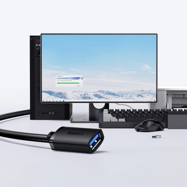 Baseus AirJoy Series USB3.0 Extension Cable Cluster Black - Image 8